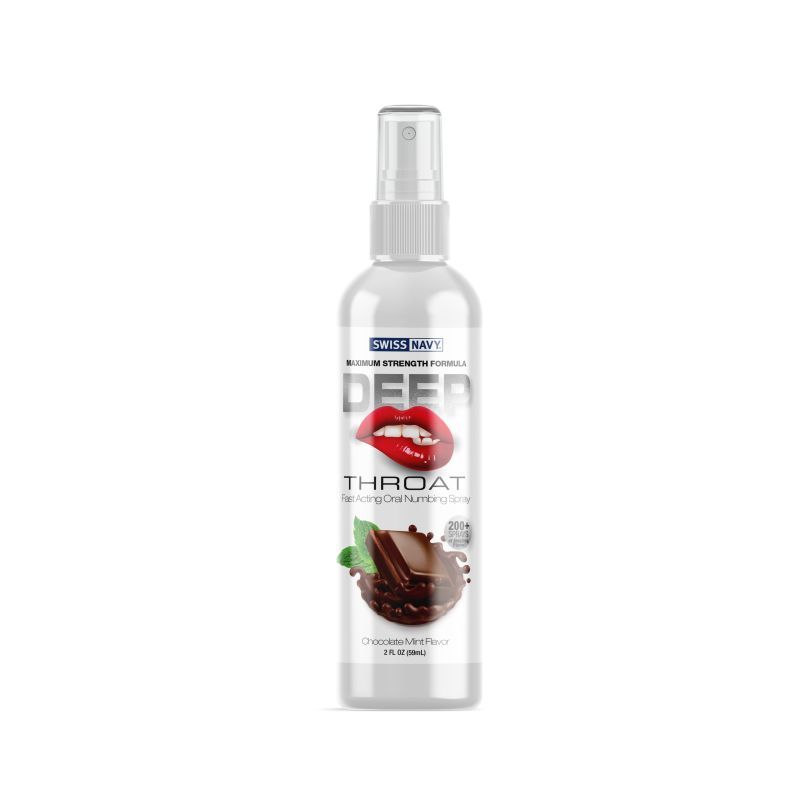 Swiss Navy Chocolate Mint Deep Throat Spray 2oz/59ml Oral Gels & Sprays