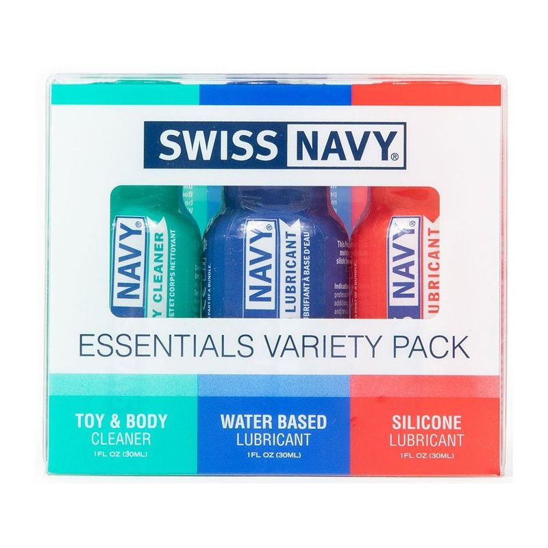 Swiss Navy Essentials 30ml Lubricant Travel Kit 3 Piece Set > Lube > Water Based