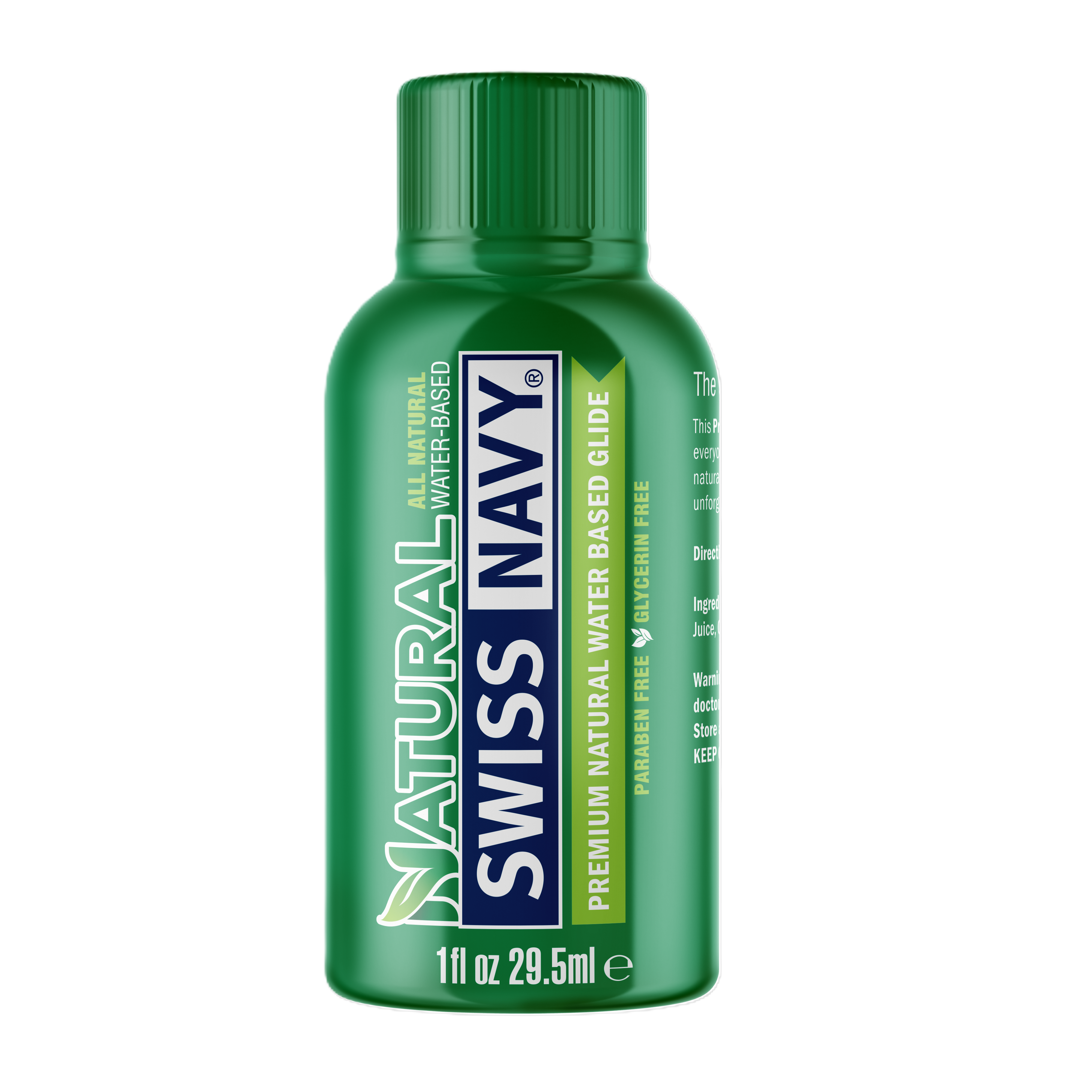 Swiss Navy Natural Personal Lubricant 1oz Water-Based Aloe Scented > Lube > Water Based Main image