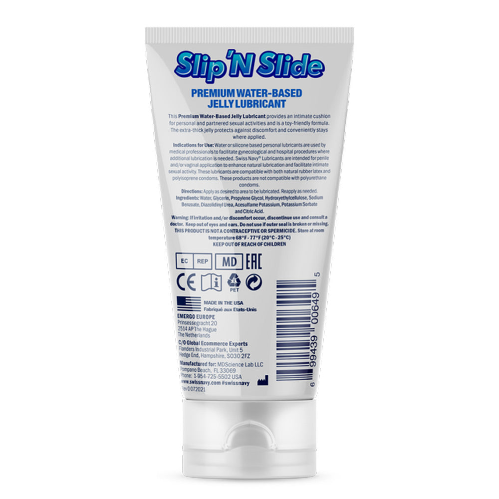 Swiss Navy Slip N Slide Premium Jelly Lubricant 5 Ounce > Lube > Water Based