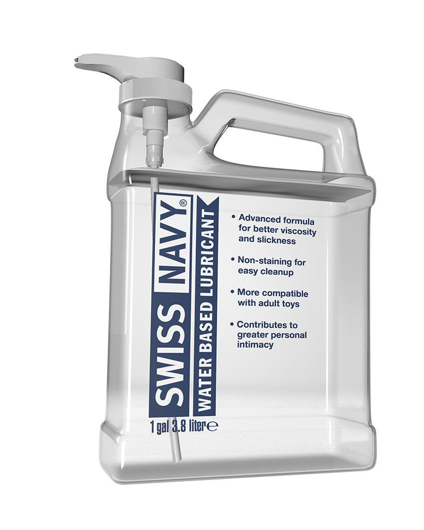 Swiss Navy Water Based Lubricant 1 Gallon 3.8 Liters Water Based Lube