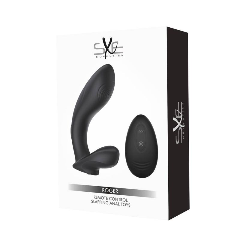 Sxe Roger Remote Control Vibrating and Slapping Anal Dildo Prostate Tools