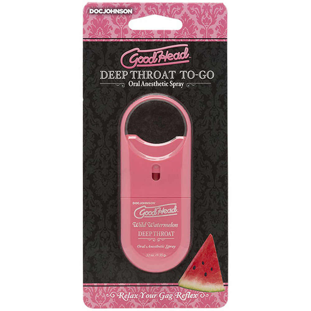 GoodHead To Go Deep Throat Spray (Wild Watermelon) – Erotic Food and Edible Spray > Lube > Oral Gels & Sprays