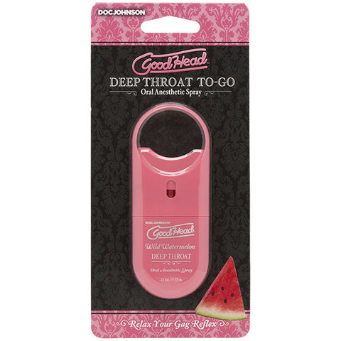 GoodHead To Go Deep Throat Spray (Wild Watermelon) – Erotic Food and Edible Spray > Lube > Oral Gels & Sprays