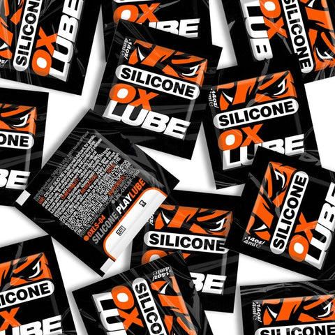 THICK Silicone OXLube 50 Pk Sachets for Ultimate Slickness Silicone Lubricant