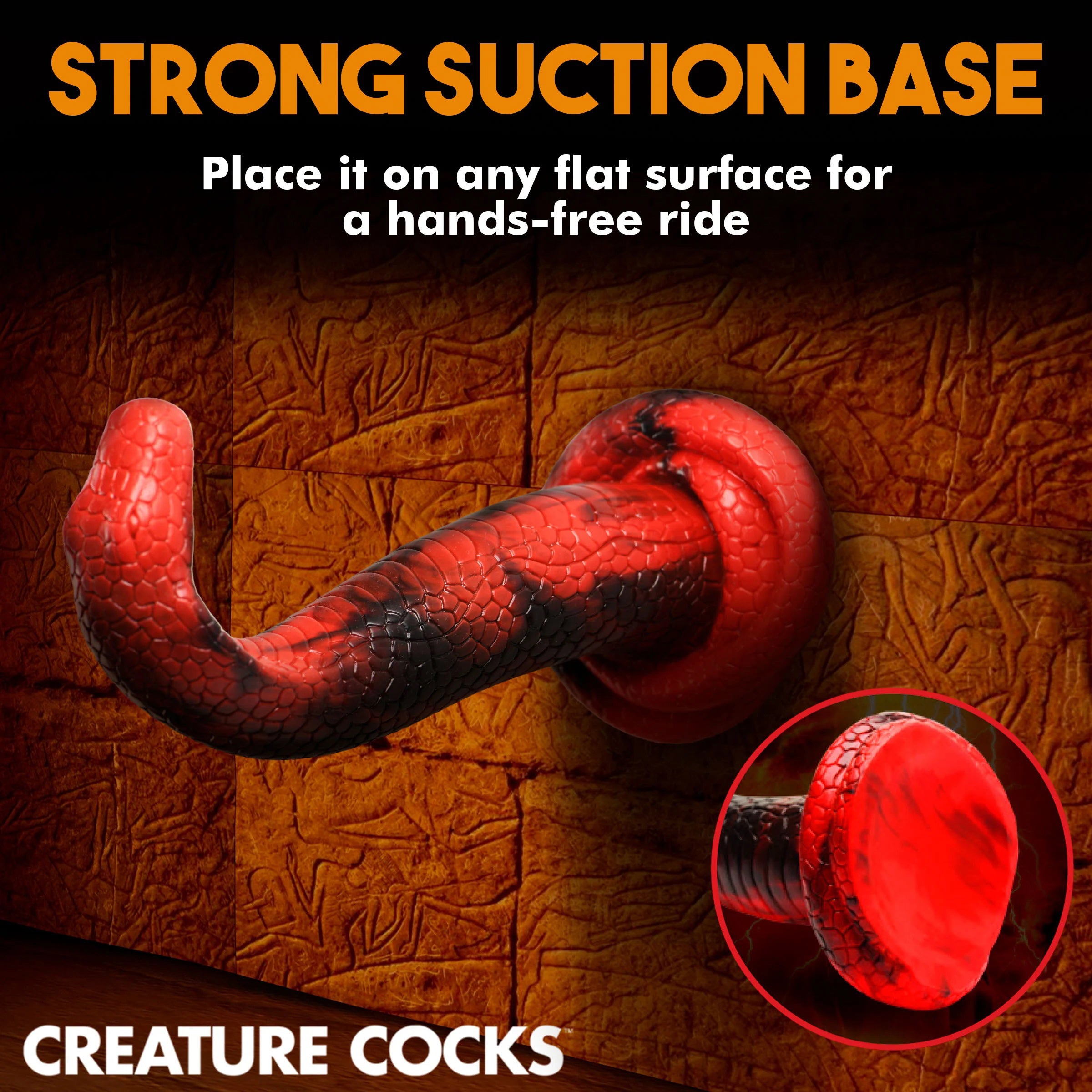 Creature Cocks King Cobra Silicone Dildo – Large Textured 12 Inch Silicone Dildo Fantasy Dongs