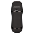 Optimum Power Pulsar Stroker Black Vibrating Masturbator with Suction and Textured Sleeve Black > Sex Toys For Men > Masturbators Premium