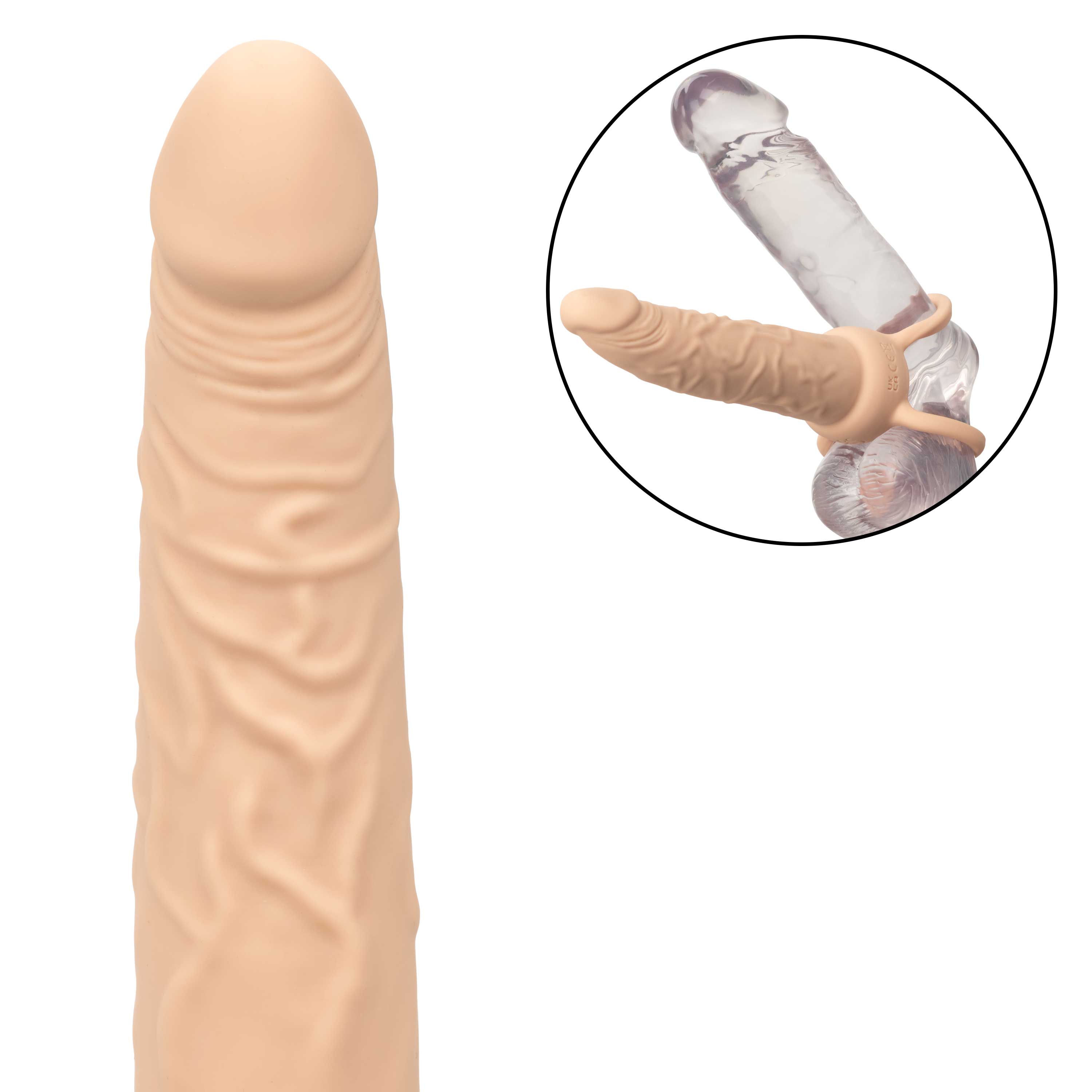 Performance Maxx Dual Penetrator Ivory with 10 Vibration Functions and Dual Support Rings > Dildos > Neutral Dildos