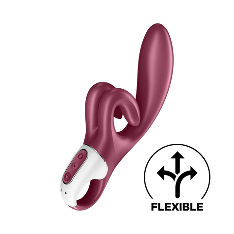 Satisfyer Touch Me Rabbit Vibrator Red with Dual Motors and Waterproof Design > Vibrators > Ladies > Rabbit