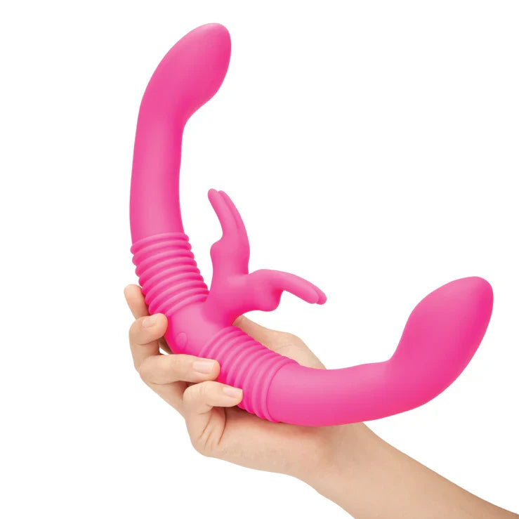 Together Toy Double Ended Dildo Rabbit Vibrator > Dildos > Double Dildos