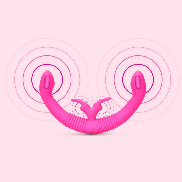 Together Toy Double Ended Dildo Rabbit Vibrator > Dildos > Double Dildos