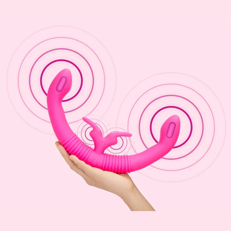 Together Toy Double Ended Dildo Rabbit Vibrator > Dildos > Double Dildos