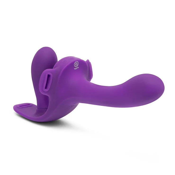 Together Toy Lock-In – Dual-Ended Vibrating Strap-On and Harness Set > Dildos > Strapless Strap Ons