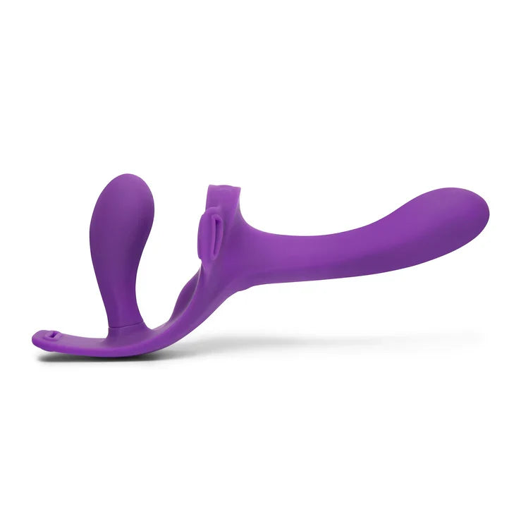 Together Toy Lock-In – Dual-Ended Vibrating Strap-On and Harness Set > Dildos > Strapless Strap Ons