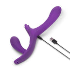 Together Toy Lock-In – Dual-Ended Vibrating Strap-On and Harness Set > Dildos > Strapless Strap Ons