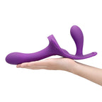Together Toy Lock-In – Dual-Ended Vibrating Strap-On and Harness Set > Dildos > Strapless Strap Ons
