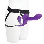 Together Toy Lock-In – Dual-Ended Vibrating Strap-On and Harness Set > Dildos > Strapless Strap Ons