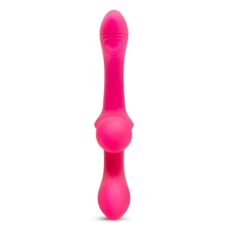 Together Toy Double Tap – Dual-Ended Vibrating Strapless Strap-On > Dildos > Double Dildos