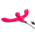 Together Toy Double Tap – Dual-Ended Vibrating Strapless Strap-On > Dildos > Double Dildos