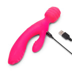 Together Toy Tri Delight – 22cm Dual-Ended Wand and Rabbit Vibrator > Vibrators > Ladies > Rabbit Multi