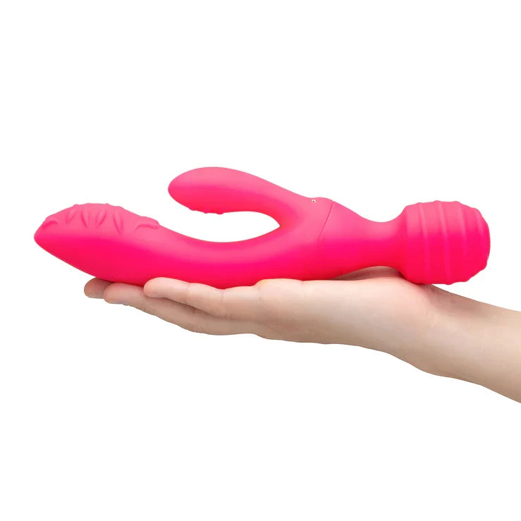 Together Toy Tri Delight – 22cm Dual-Ended Wand and Rabbit Vibrator > Vibrators > Ladies > Rabbit Multi