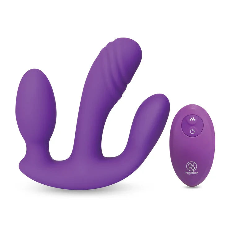 Together Toy Blended Pleasure – Remote-Controlled Triple-Pronged Vibrator > Vibrators > Unconventional Main image