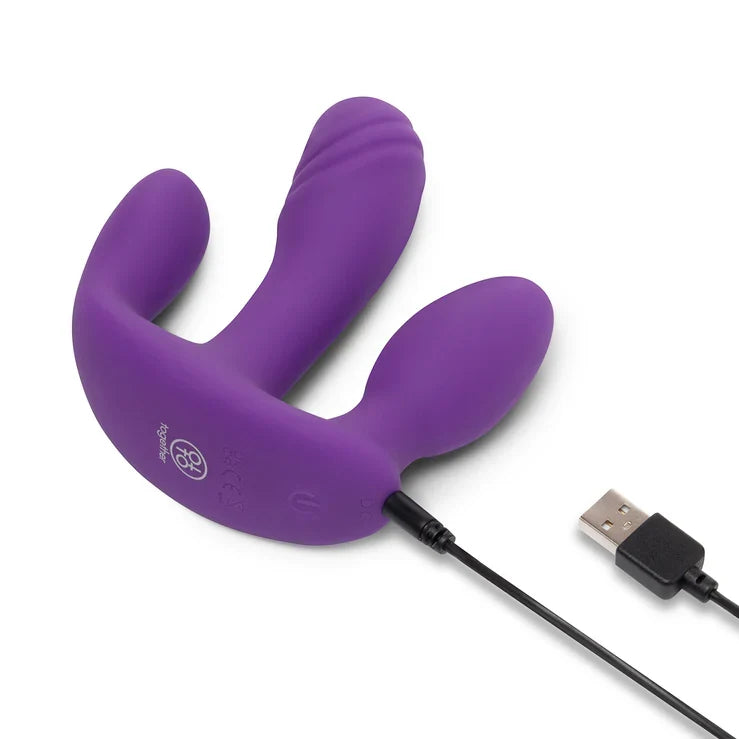 Together Toy Blended Pleasure – Remote-Controlled Triple-Pronged Vibrator > Vibrators > Unconventional