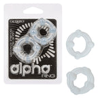 Alpha Liquid Silicone Double Stacker Rings > Cock Ring > Sets