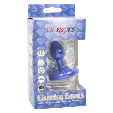 Cheeky Gems Small Rechargeable Vibrating Probe – Flexible Silicone Vibrator > Anal Range > Vibrating Butt Plugs
