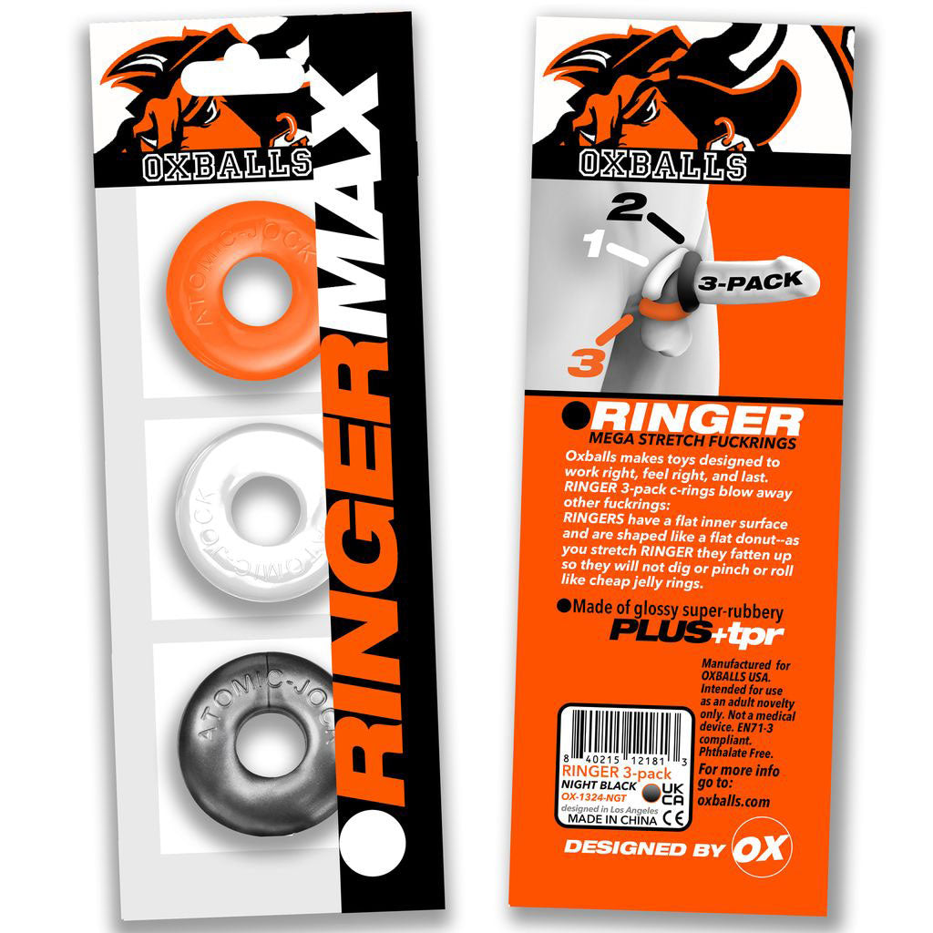 Oxballs Ringer Max 3 Pack Hazzard Multi COCK RING Set
