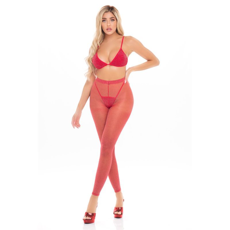 Tall Order Three Piece Legging Set in Red > Clothes > Dresses and Chemises Main image