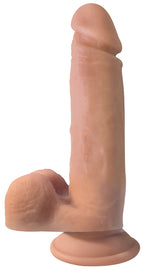 Big Shot 8 Inch Vibrating Wireless Silicone Dildo with Balls and Suction Cup Base > Vibrators > Realistic Vibrators