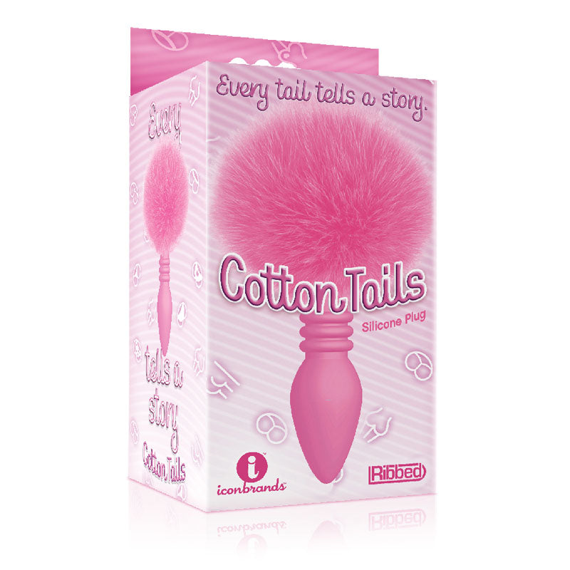 The 9s Cottontails Ribbed Butt Plug with Bunny Tail > Anal Range > Tail Butt Plugs