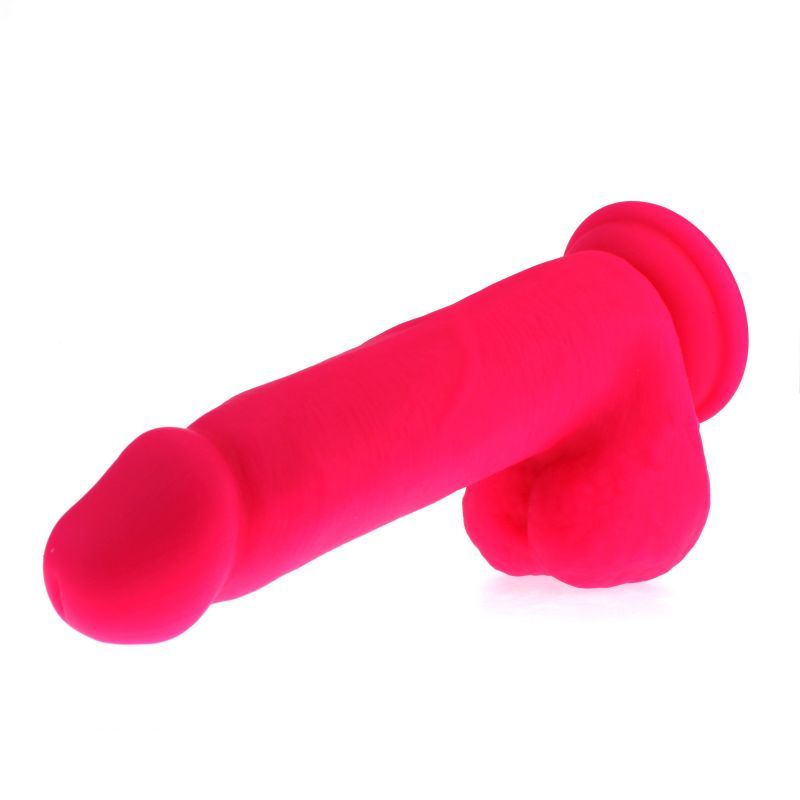 Thick Realistic 16cm Cock with Balls - Pink Secondary image