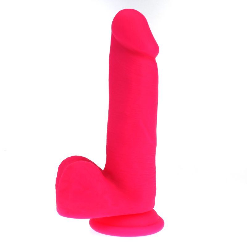 Thick Realistic 16cm Cock with Balls - Pink > Dildos > Realistic Dildos Main image