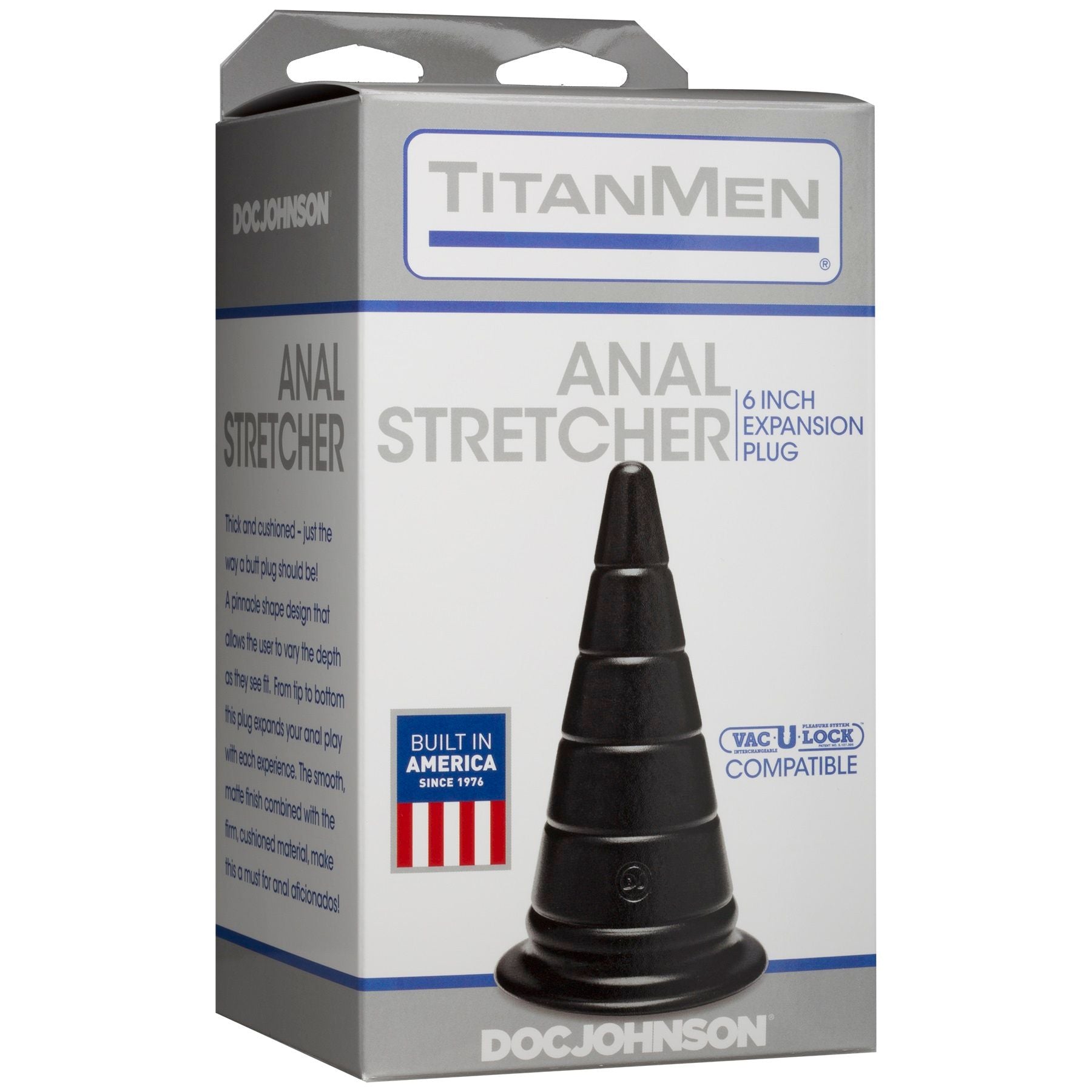 TitanMen 6 Inch Anal Stretcher Plug with Ribbed Texture Design > Anal Range > Oversized Anal Toys