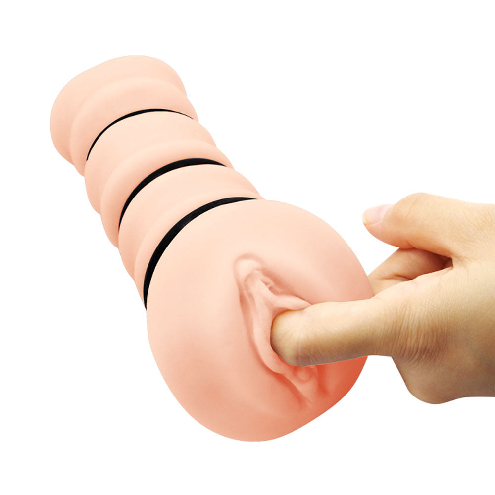 Crazy Bull Rossi Vagina Stroker with Tightening Rings for Enhanced Pleasure Strokers - Manual