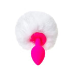 Todo Sweet Bunny Anal Plug with White Fluffy Tail Silicone Anal Toy > Anal Range > Tail Butt Plugs