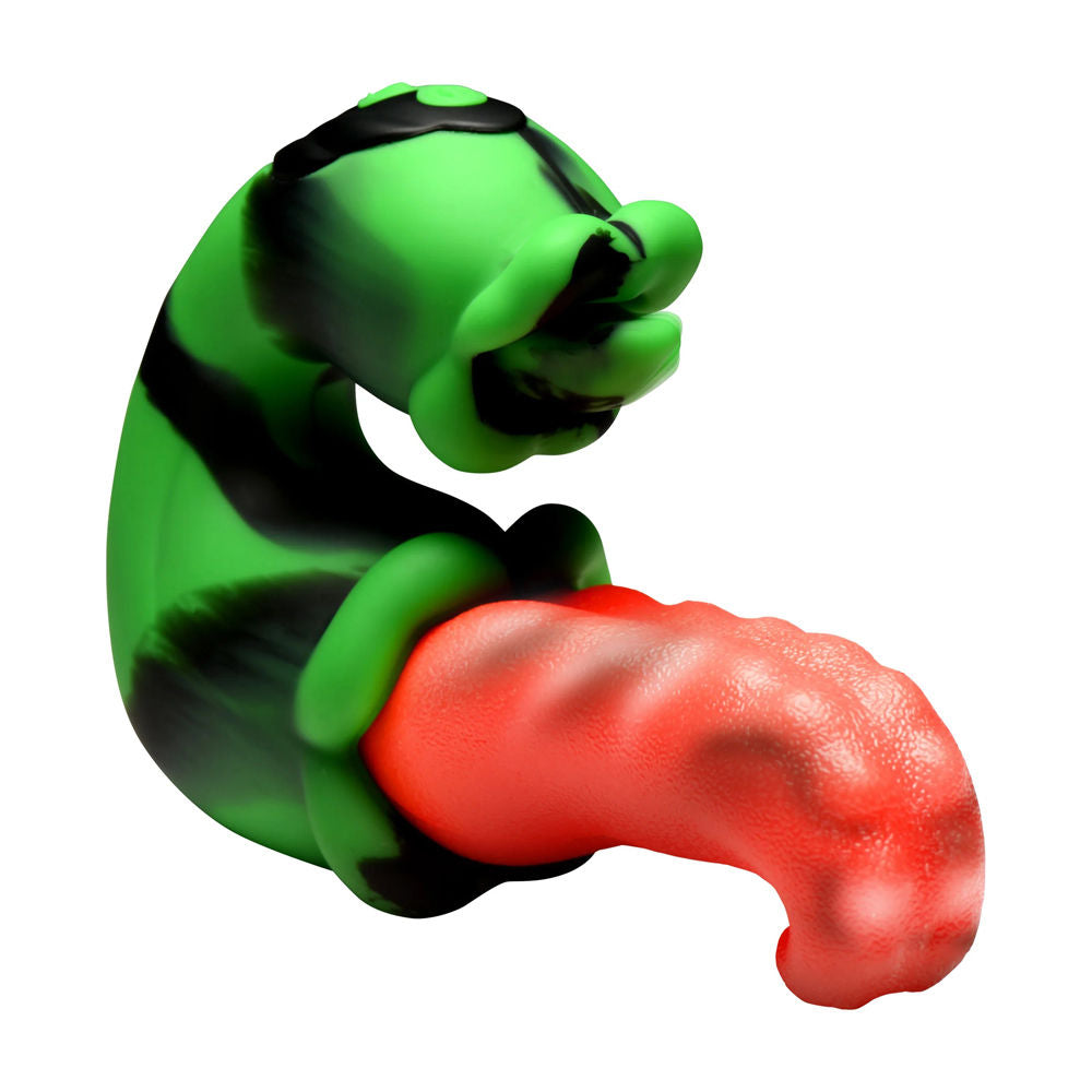 Tongue Lasher Silicone Vibrator Dual Pleasure Green > Vibrators > Unconventional Main image