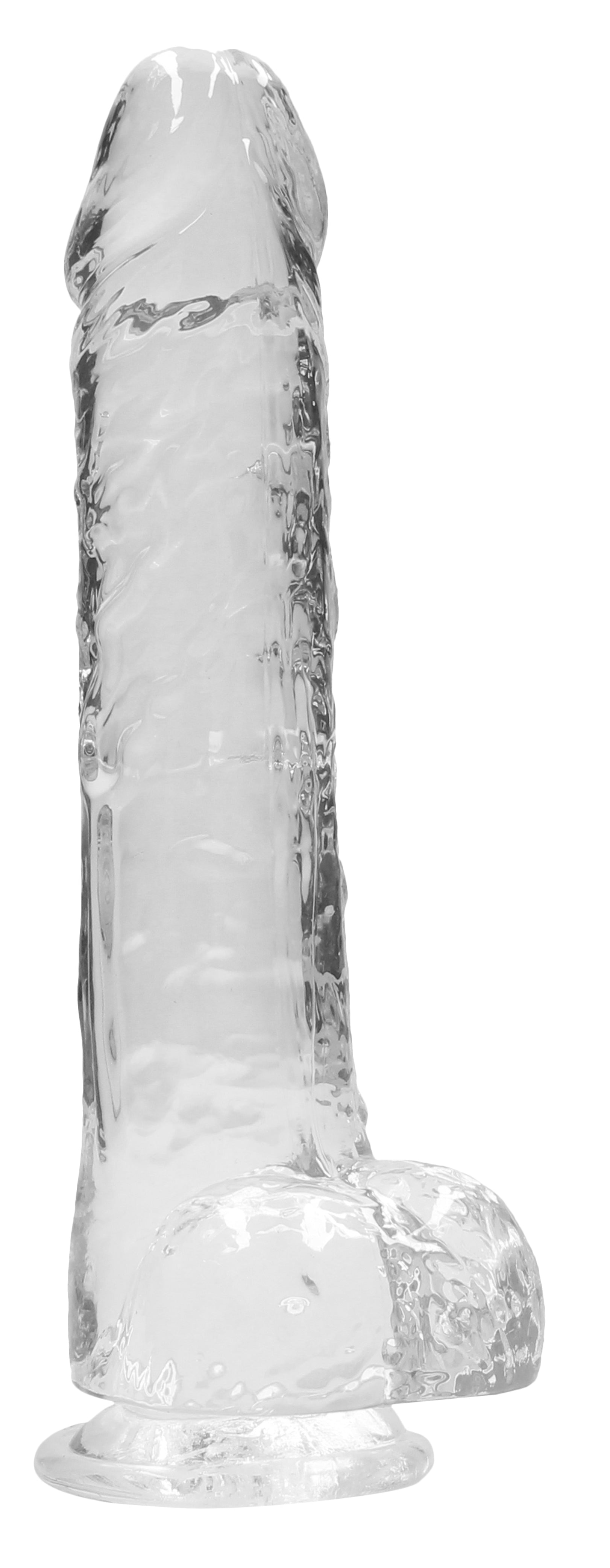 RealRock Crystal Clear 9 Inch Realistic Dildo With Balls – Body-Safe Dildo > Dildos > Realistic Dildos