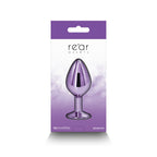 Rear Assets Round Gem Metal Butt Plug – Anal Plug with Jewel Base (Small, Medium) > Anal Range > Jewel Butt Plugs
