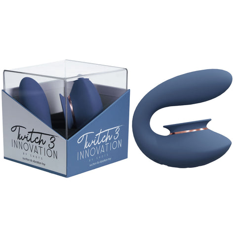 Twitch 2 Suction Stimulator Grey Blue STIMULATORS