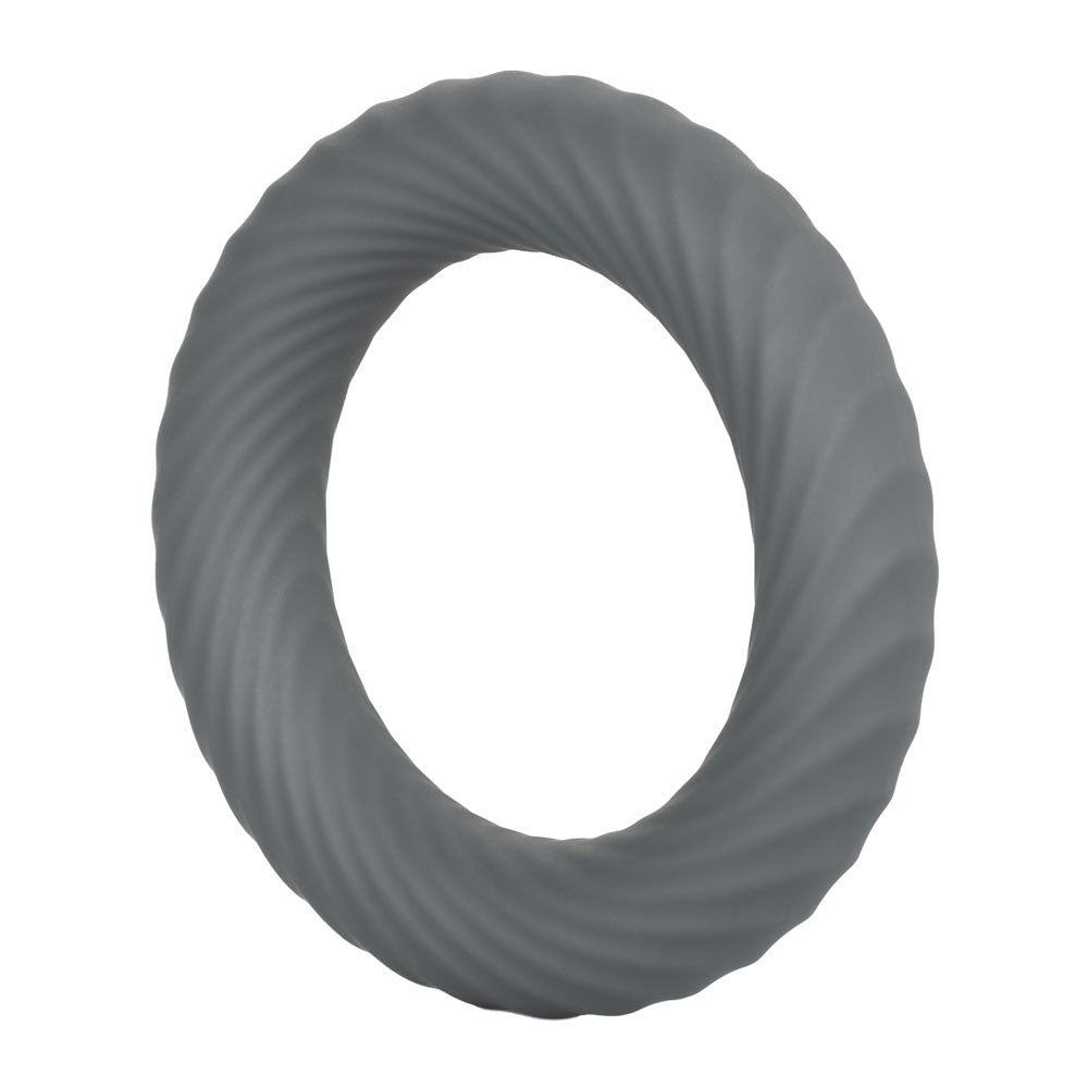 Link Up Edge Dual Stimulating Vibration Ring with Ultra-Soft Silicone Support Ring and Ribbed Texture > Sex Toys > Couples Toys