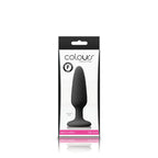 Colours Pleasures (Black) – Small Silicone Butt Plug 8.8cm Insertable Length Black > Anal Range > Butt Plugs