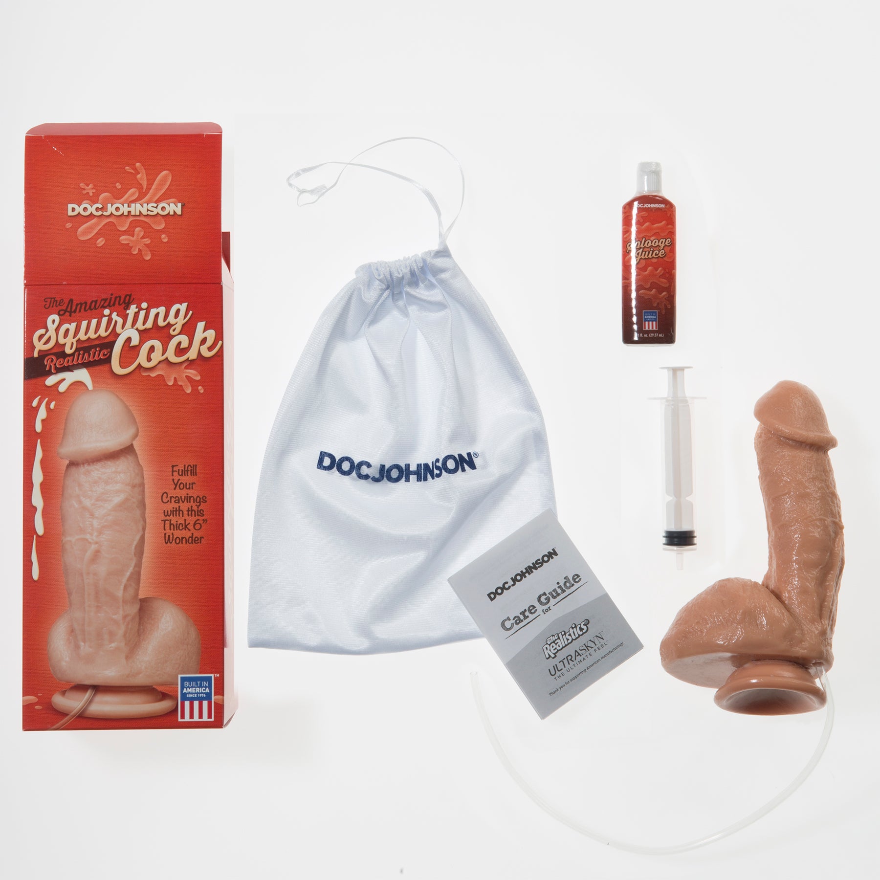 Realistic Squirting Dildo 7 Inch With Lifelike Texture – Realistic Waterproof Dildo > Dildos > Squirting Dildos