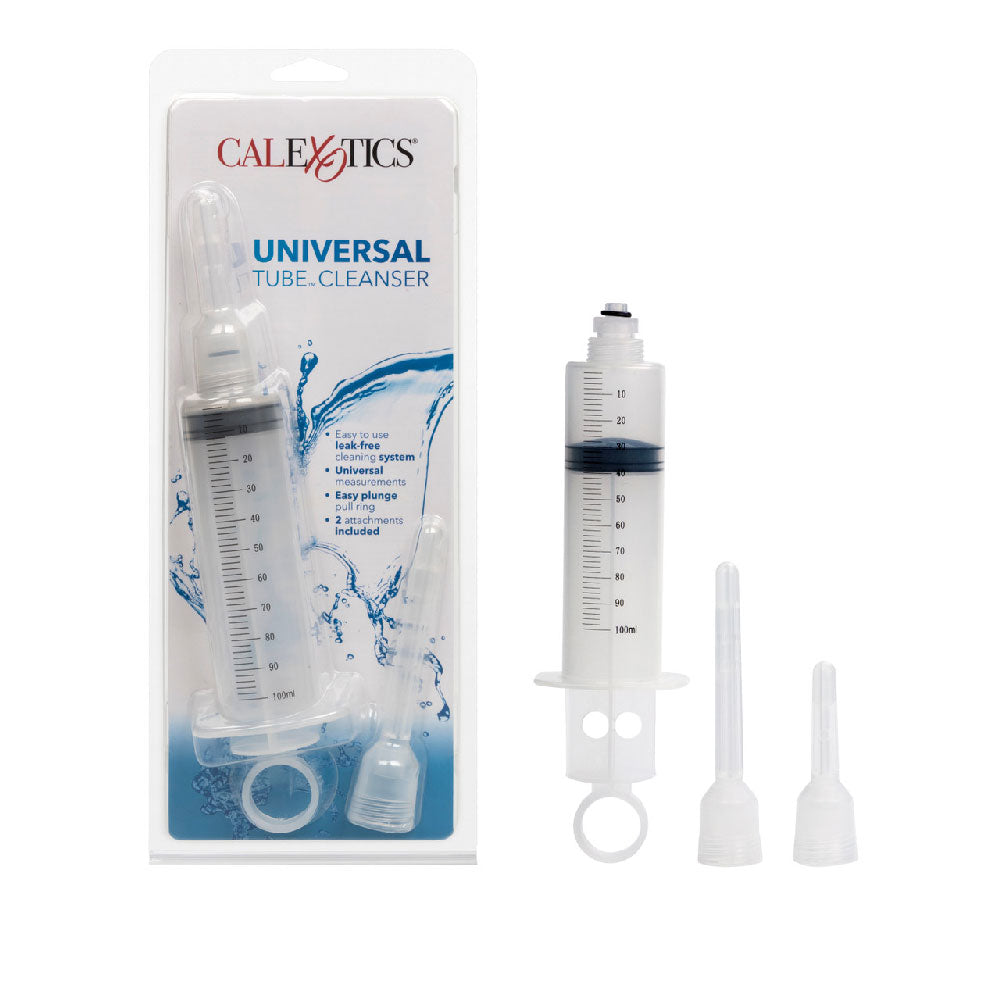 CalExotics Universal Tube Cleanser 3.5 fl oz Transparent Anal Douche with Two Attachments > Essentials > Douches