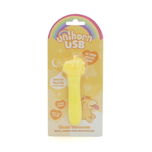 Unihorn - USB Bullet - Bean Blossom - USB Rechargeable Vibrating Bullet Yellow BULLETS & EGGS