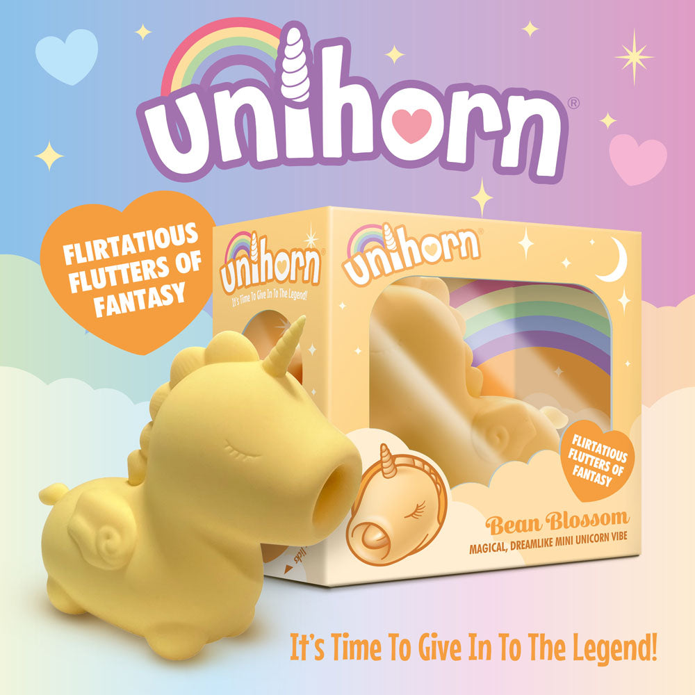 Unihorn Bean Blossom Flickering Tongue Unicorn Vibe – Playful Vibrator > Sex Toys For Ladies > Clitoral Vibrators and Stimulators