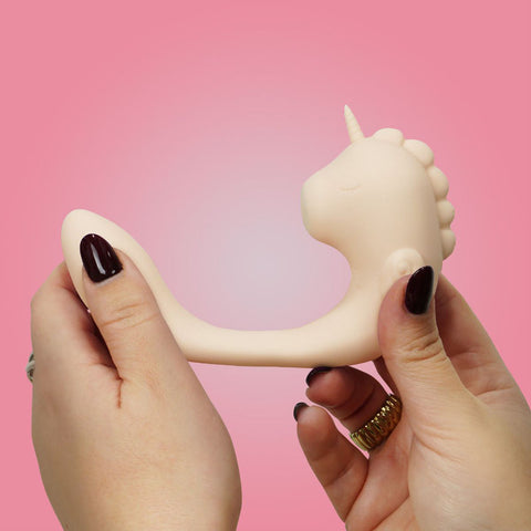 Ocean Peak Unihorn C-Horse – Soft Silicone Tail Oscillating Tongue Vibrator > Vibrators > Unconventional