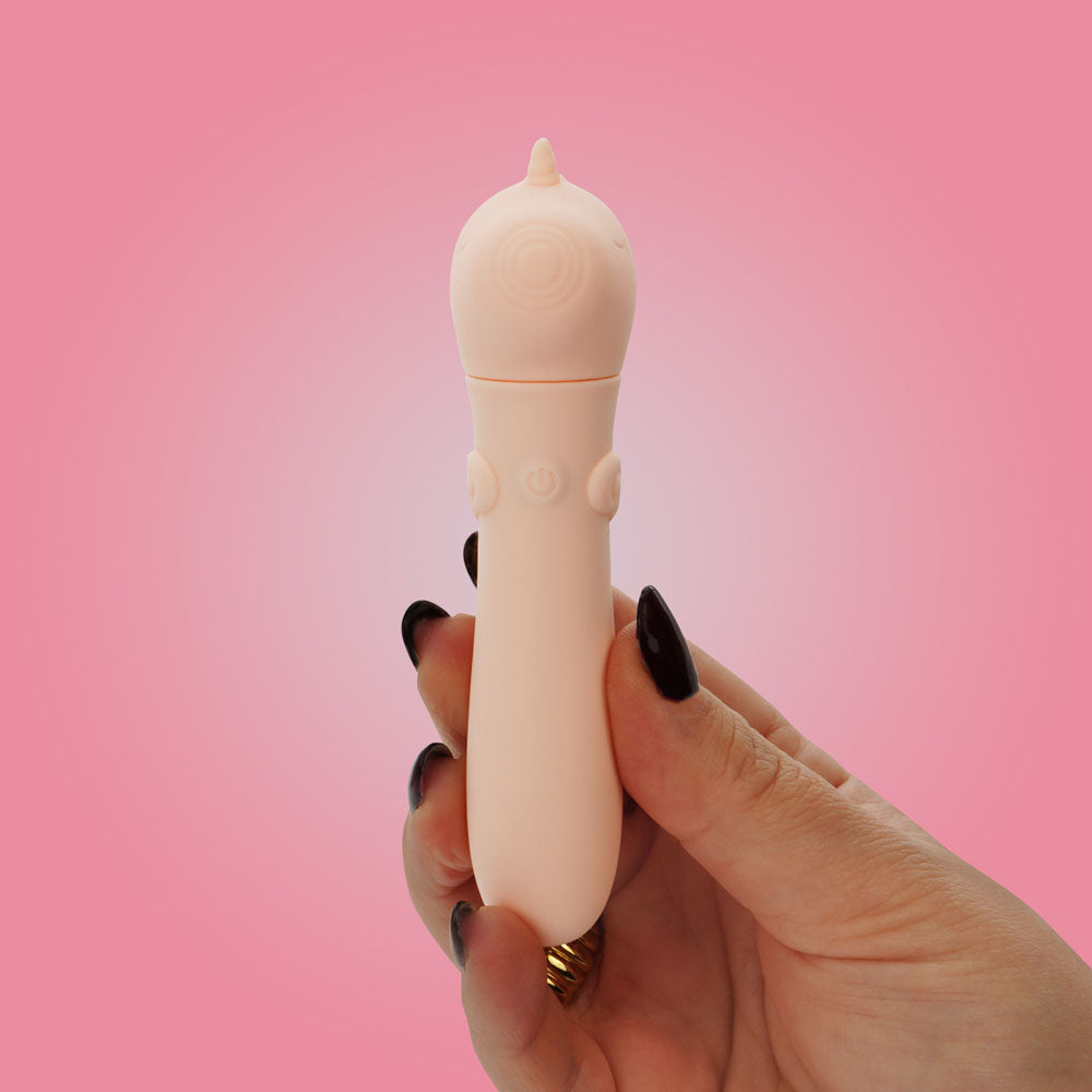 Unihorn - USB Bullet - Heart Throb - Coral USB Rechargeable Vibrating Bullet BULLETS & EGGS